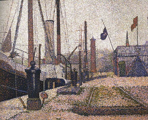 La Maria, Honfleur, 1886, Georges Seurat