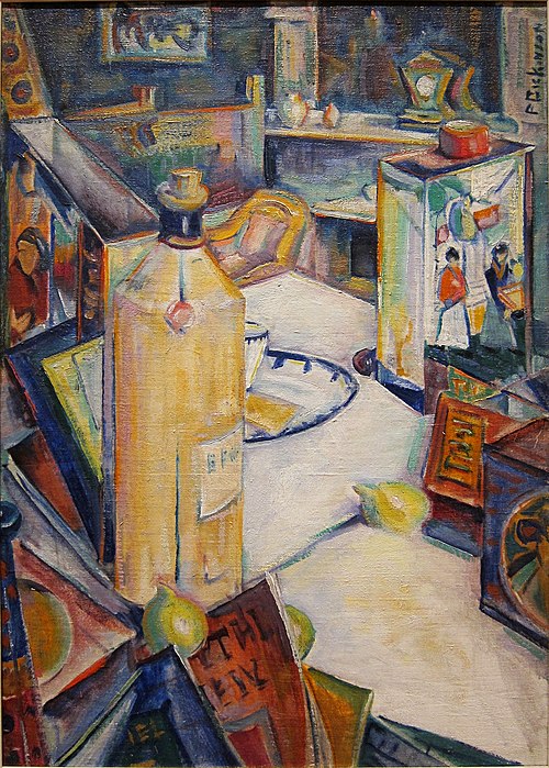 Still Life in Interior, 1920, Preston Dickinson
