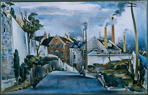 Street in Quebec, , Preston Dickinson