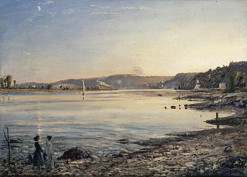 The Seine at Caudebec, France, 1908, James Dickson Innes