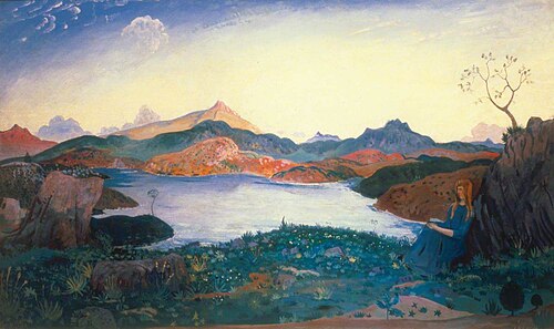 Garn Lake, 1913, James Dickson Innes