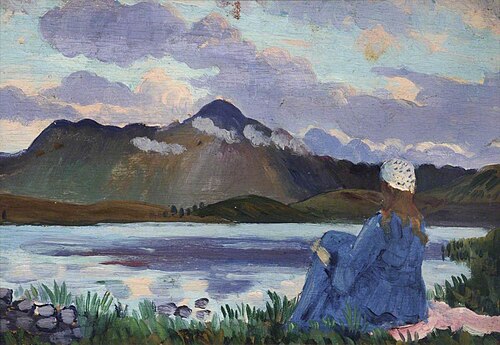 Landscape with a Figure, Arenig, 1911, James Dickson Innes