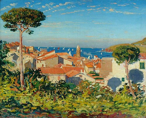 The Town of Collioure, 1908, James Dickson Innes
