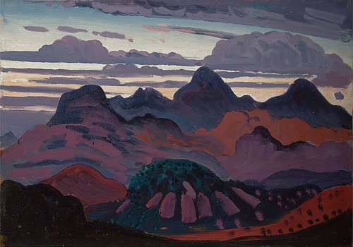 Deep Twilight, Pyrenee, 1912, James Dickson Innes