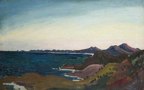 Provencal Coast, Sunset, 1912, James Dickson Innes