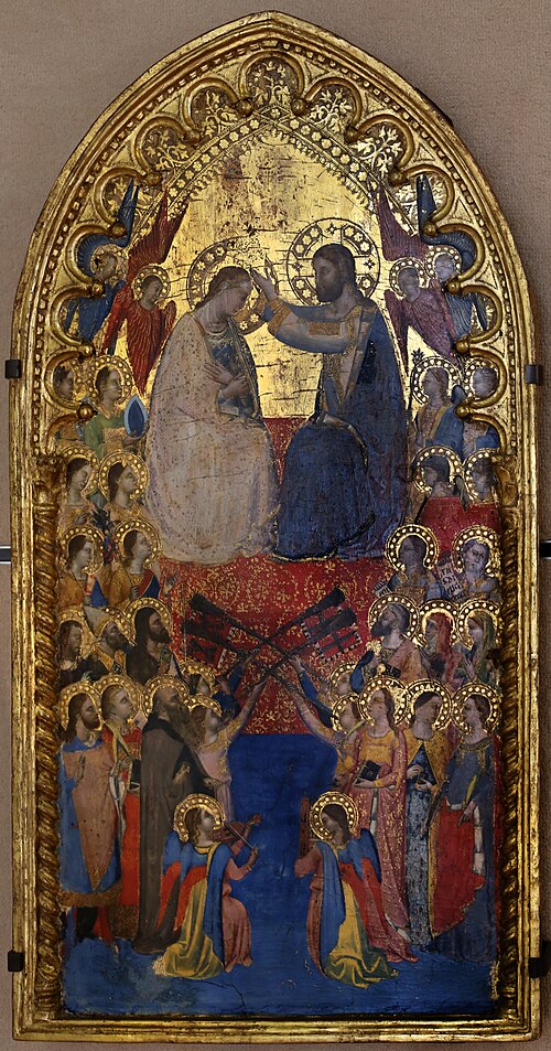 Le Couronnement de la Vierge, 1354, Puccio di Simone