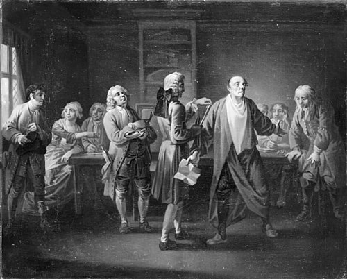 Den Stundesløse, I akt, 6. scene, 1794, Christian August Lorentzen