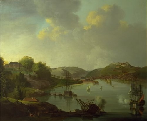 Udsigt over Frederikshald i Norge, 1790, Christian August Lorentzen