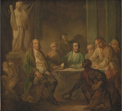 Homage to Benjamin Franklin, 1790, Christian August Lorentzen