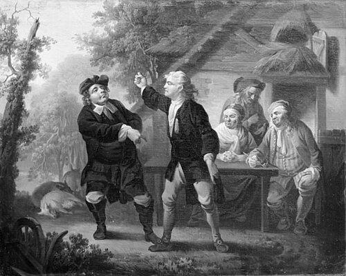 Erasmus Montanus, III akt, 3. scene, 1794, Christian August Lorentzen