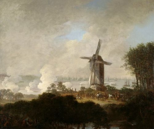 Kanonbådekamp udenfor Kastellet, 1807, Christian August Lorentzen