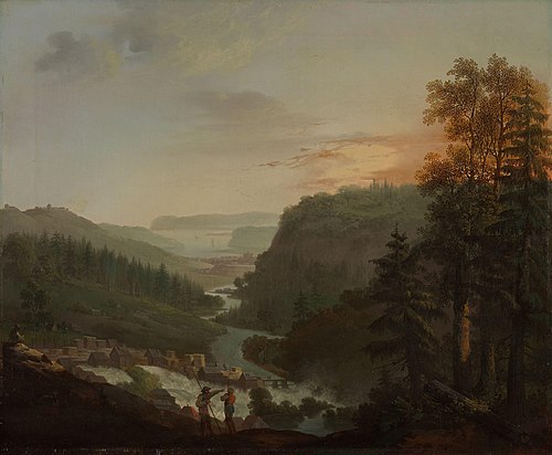 View on Tistedal near Halden, 1793, Christian August Lorentzen