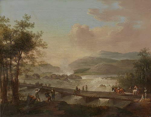 Hønefossen, 1797, Christian August Lorentzen