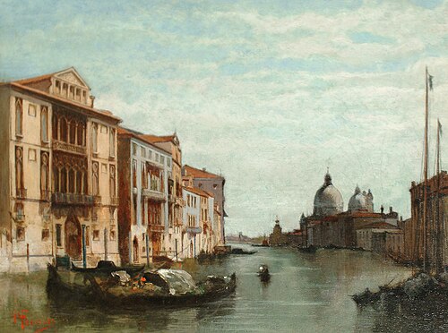 Canal scene, , Raffaele Faccioli