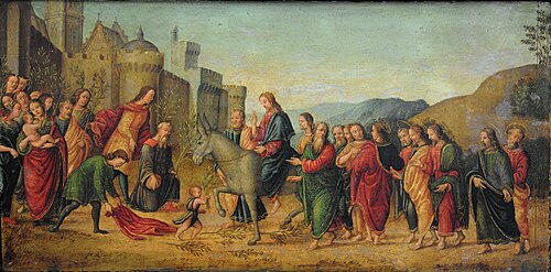 Entrata di Cristo in Gerusalemme, 1508, Raffaello Botticini