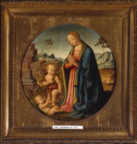 Adorazione del Bambino con san Giovannino, 1510, Raffaello Botticini
