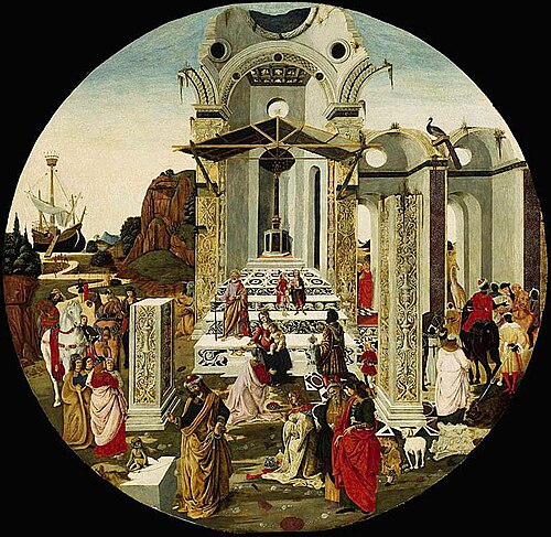 L'Adoration des mages, 1495, Raffaello Botticini