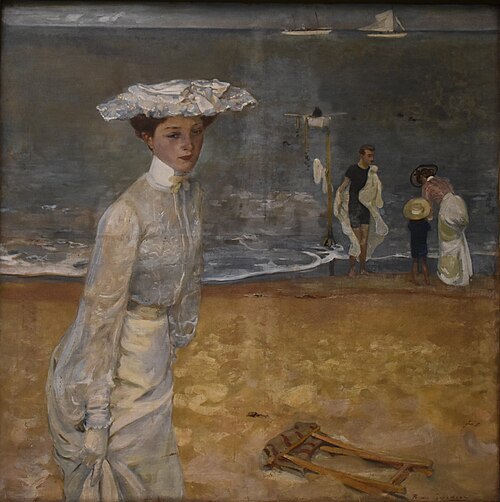 Sur la plage, 1904, Raoul du Gardier