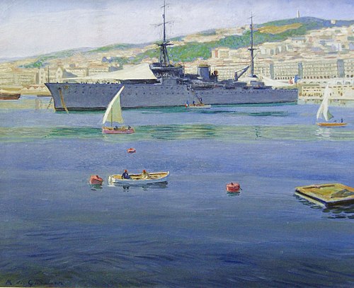 Le Duguay Trouin à Alger, 1935, Raoul du Gardier