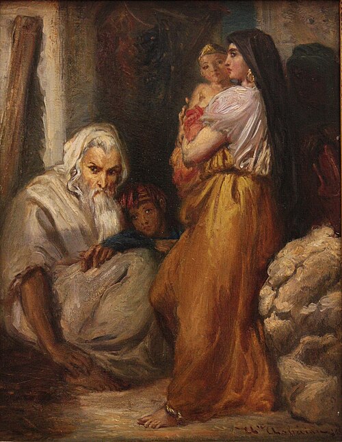 Intérieur juif à Constantine, 1851, Théodore Chassériau