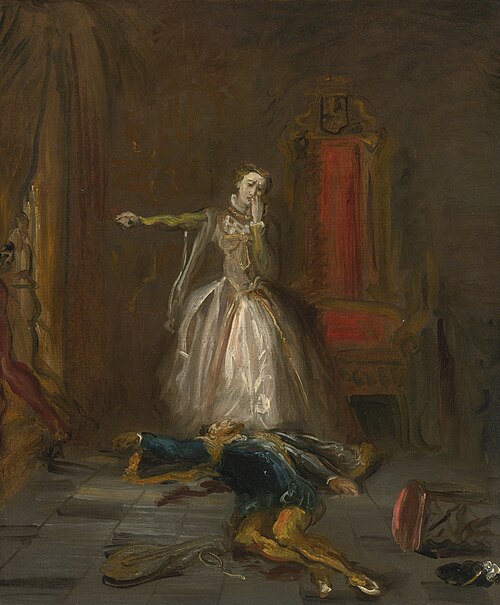 Marie Stuart jurant la vengeance, 1849, Théodore Chassériau