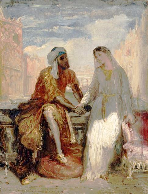 Othello et Desdémone à Venise, 1850, Théodore Chassériau