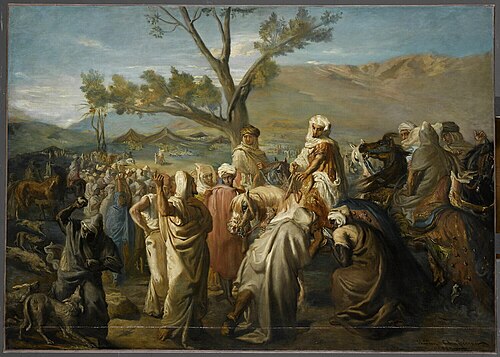 Caïd visitant un douar, 1849, Théodore Chassériau