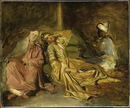 Intérieur de harem, 1856, Théodore Chassériau