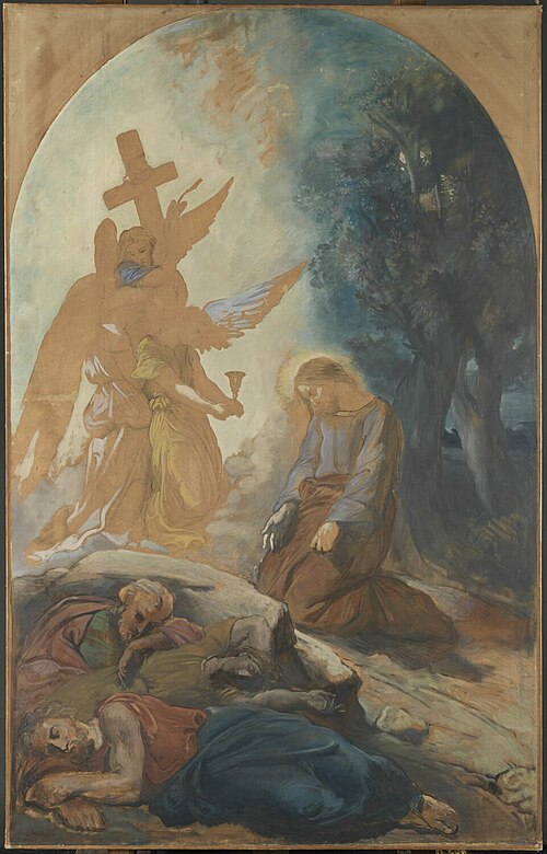 Jésus au jardin des oliviers, 1837, Théodore Chassériau