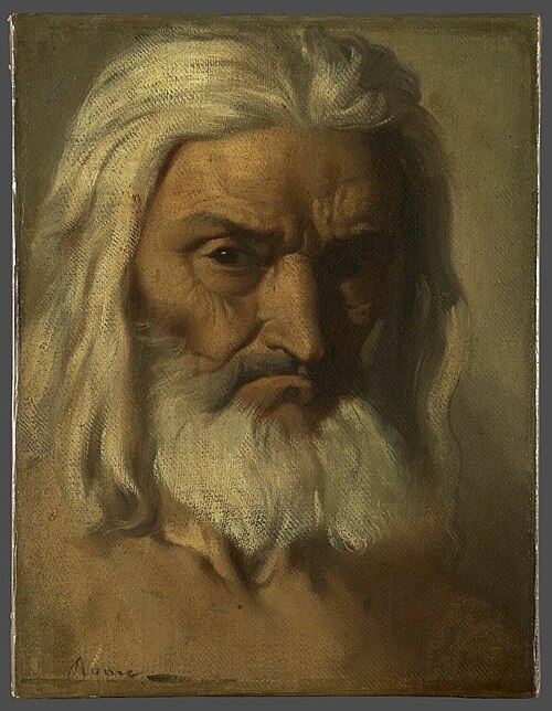 Tête de vieillard, 1850, Théodore Chassériau