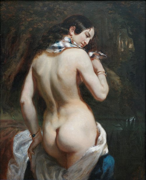La baigneuse (vue de dos), 1842, Théodore Chassériau