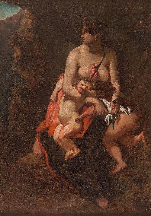 Médée furieuse, 1838, Théodore Chassériau