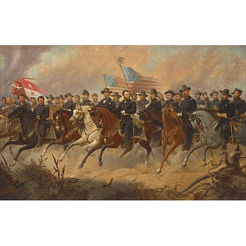 Grant and His Generals, 1865, Ole Peter Hansen Balling