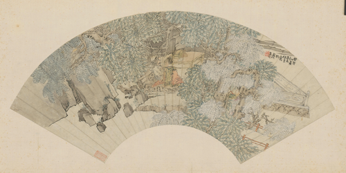 任薰人物扇, , Ren Xun
