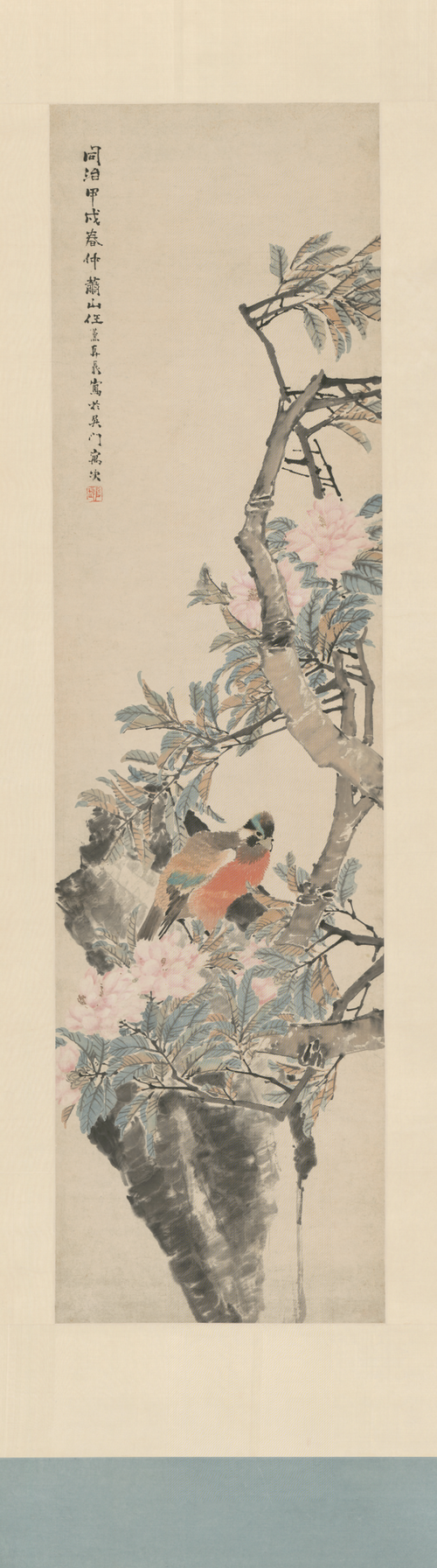 任薰花鸟屏, , Ren Xun