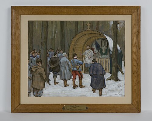 la messe au camp R., 1917, René-Xavier Prinet