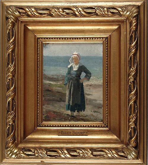 Woman on the Beach, 1881, Ellen Favorin