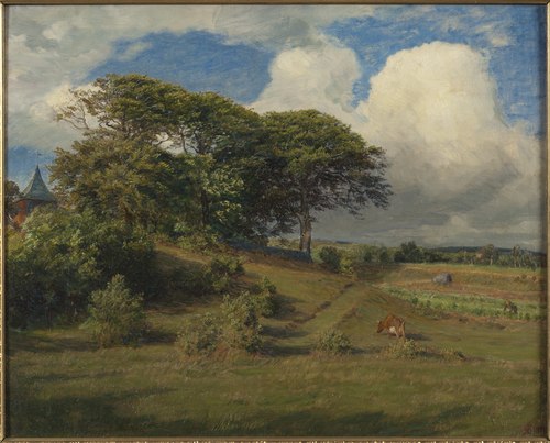 Beeches at the Dagsås Church, Halland, 1891, Niels Skovgaard