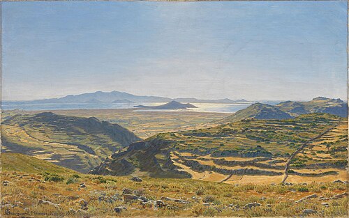 View from Naxos towards Paros, 1895, Niels Skovgaard