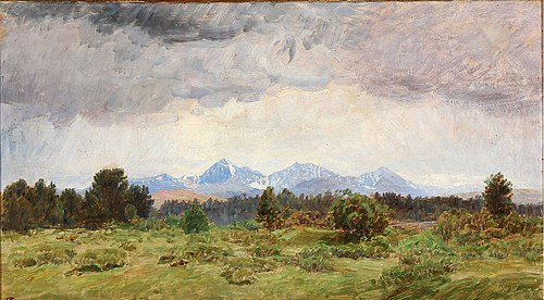 Landscape from Foldalen in Norway, 1911, Niels Skovgaard