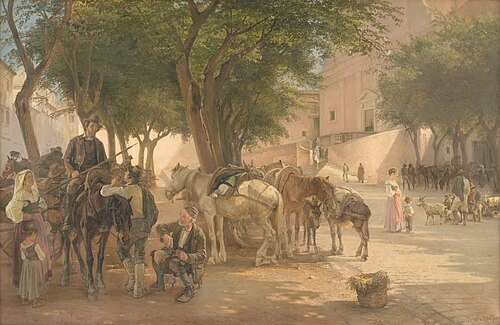 At the Capuchin Monastery in Rome, 1911, Edvard Petersen