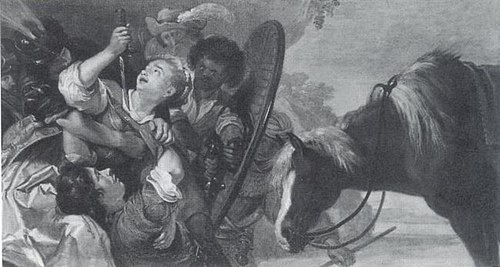 Chariclea and Theagenes taken captive by Thyamis (Heliodorus: Aethiopica), 1640, Karel van Mander III