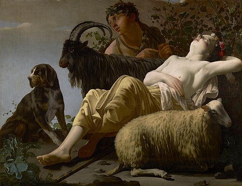 Shepherd and Sleeping Shepherdess, 1650, Reyer van Blommendael