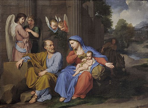 Le Repos pendant la Fuite en Égypte, 1660, Reynaud Levieux