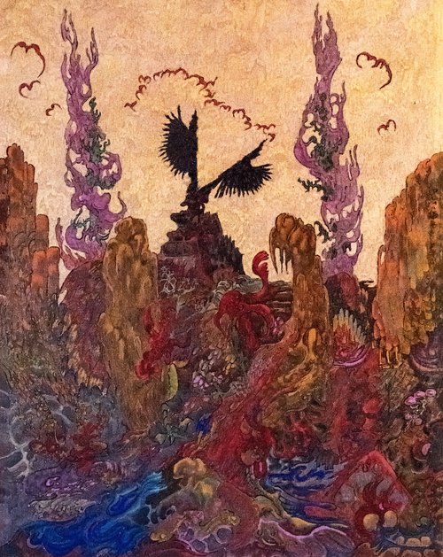 Paysage aux oiseaux, 1920, Richard Burgsthal