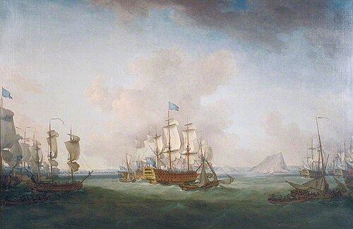 The Relief of Gibraltar, 11 October 1782, , Richard Paton