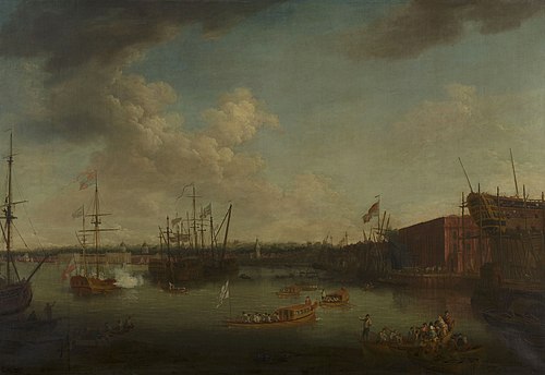 The Dockyard at Deptford, 1772, Richard Paton
