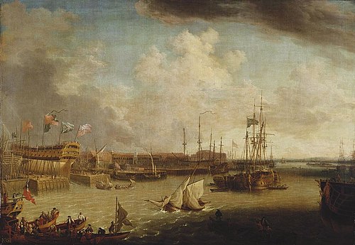 The Dockyard at Portsmouth, 1770, Richard Paton