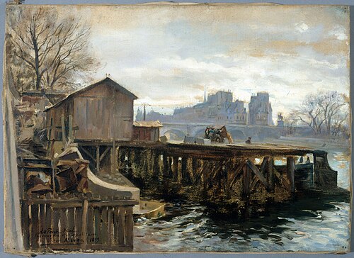 Travaux du métropolitain au Pont-Neuf, en 1899, 1899, Victor Marec