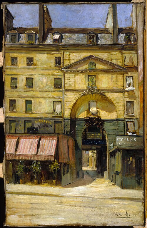 L'entrée de la cour du Dragon, 1901, Victor Marec